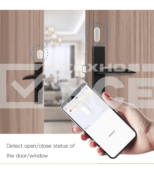 Датчик открытия дверей и окон MOES Door&Window Sensor ZSS-X-GWM-C, Zigbee, CR2032