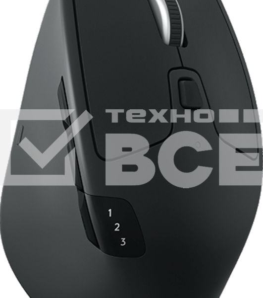 Мышь беспроводная Logitech M720 Triathlon черный, 1000 dpi, радиоканал, Bluetooth, USB, кнопки - 8