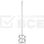 Миксер для красок и штукатурных смесей, 100х9х600мм, шестигранный хвостовик Сибртех, фото2