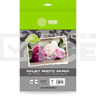Фотобумага Cactus CS-GA4150100ED A4/150г/м2/100л./белый глянцевое для струйной печати