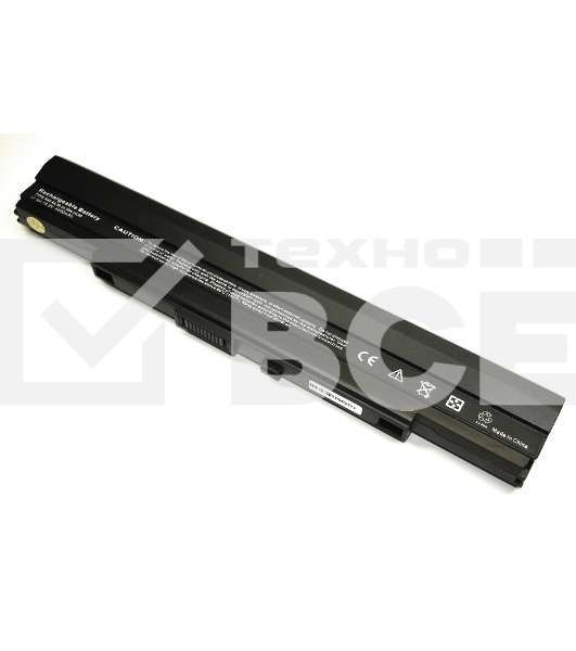Аккумуляторная батарея для ноутбука Asus A1, PL30, PL80, U30 14.4V 5200mAh A42-UL50 OEM черная