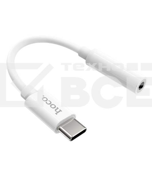 Аудио-переходник HOCO LS30 Type-C Digital 3.5 Audio converter, белый
