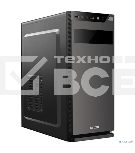 Компьютерный корпус Ginzzu A190 2*USB 2.0,AU w/o PSU