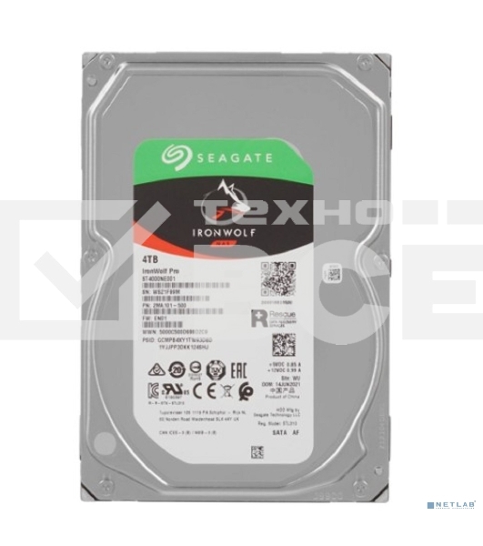 Жесткий диск Seagate Original SATA-III 4Tb ST4000NE001 NAS Ironwolf Pro (7200rpm) 256Mb 3.5