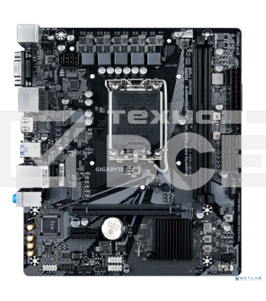Материнская плата Gigabyte H610M S2H V2, LGA 1700, Intel H610, 2xDDR5, 4xSATA, 1xM.2, 1xPCIe 4.0 x16, 1xPCIe x1, 1xHDMI, 2xDP, 1xD-Sub, 1x 1Gb LAN, 2xUSB-A 3.2 Gen 1, 4xUSB-A 2.0, 3x 3.5 мм, 7.1, mATX