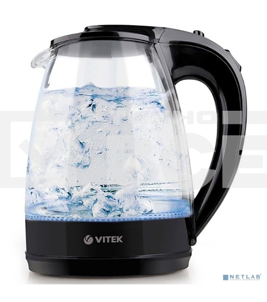 Чайник Vitek VT-1122 TR бесцветное стекло  (стекло, 1,7 л, 2200 Вт)     