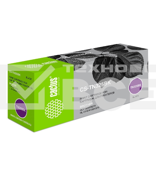 Картридж лазерный Cactus CS-TN325BK черный (4000 стр.) для Brother DCP 9055/9270; HL 4140/4150/4570