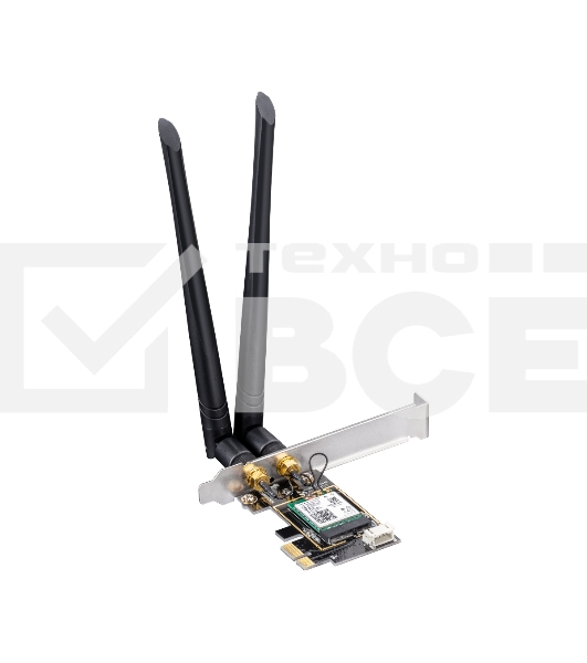 Сетевой адаптер Wi-Fi + Bluetooth Cudy WE3000 АХ5400 PCI Express (ант.внеш.съем) 2ант.