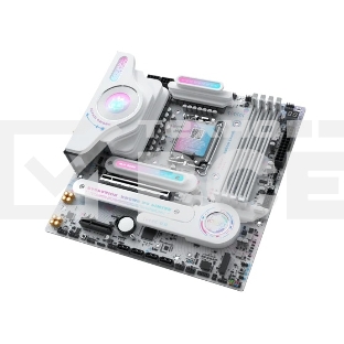 Материнская плата Maxsun MS-iCraft B860M CROSS, LGA1851, Intel B860, 4xDDR5, 4xSATA, 3xM.2, 1xPCIe 5.0 x16, 1xPCIe 4.0 x4, 1xDP, 1xHDMI, 1x5Gb LAN, Wi-Fi 7, Bluetooth 5.4, 1xUSB-C 40Gbps, 8xUSB-A 10Gbps, 1xUSB-C 20Gbps, 5x3.5 мм, 7.1, mATX