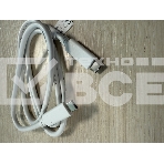 Кабель Type-C/Type-C, 3А, 60Вт, PD/QC3.0, медь, 1м, белый, фото 1