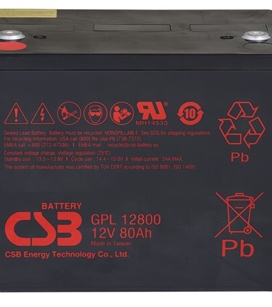 Батарея CSB GPL-12800 (12V, 80Ah) для UPS