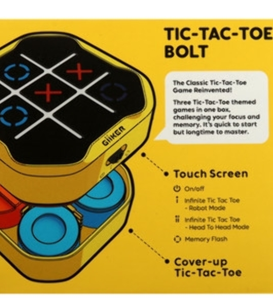 Крестики-нолики Giiker Tic-Tac-Toe Bolt (Yellow)