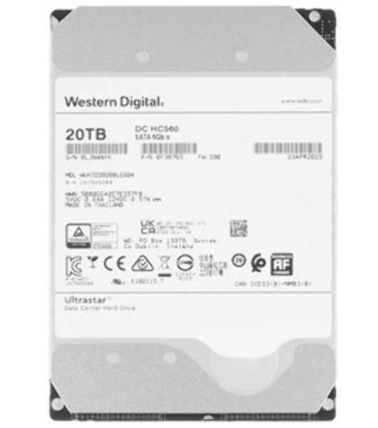 Жесткий диск Western Digital HDD SAS Server 20Tb Ultrastar DC HC560 7200 12Gb/s 512MB 1 year warranty