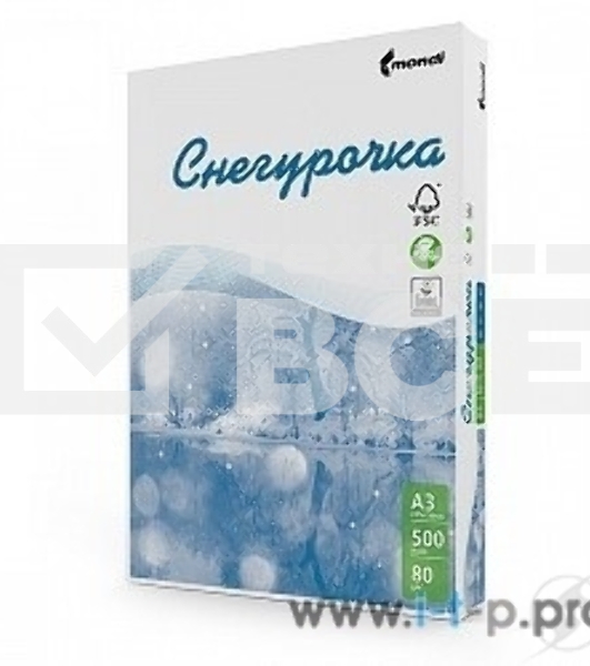 бумага Бумага офисная СНЕГУРОЧКА 96% А4 80г/м 500л (отпускается коробками по 5 пачек в коробке)