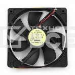 Вентилятор для корпуса Gembird FANCASE3/BALL черный, 120 мм, 2000 об/мин, 38 дБ, 3 pin, фото2