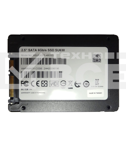 Накопитель SSD ADATA SU630, 480Gb, SATA III, 2.5
