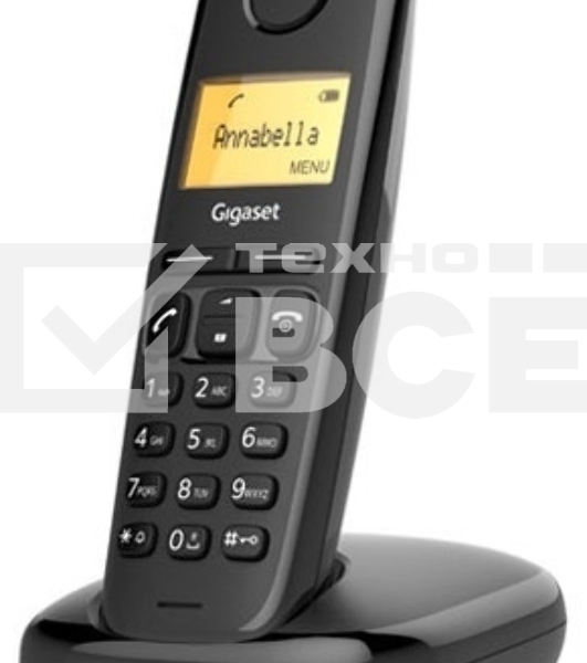 Радиотелефон Dect Gigaset A170 SYS RUS черный АОН