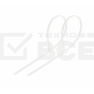 Хомут-стяжка кабельная нейлоновая Rexant 200 x4,8 мм, белая, упаковка 100 шт.