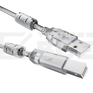 Кабель GCR PROF 0.75m USB 2.0, AM/BM, прозрачный, ферритовые кольца, 28/24 AWG, экран, армированный, морозостойкий, GCR-52421 GCR Кабель PROF 0.75m USB 2.0, AM/BM, прозрачный, ферритовые кольца, 28/24 AWG, экран, армированный, морозостойкий, GCR-52421