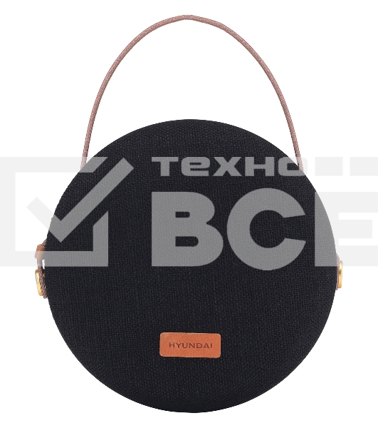 Колонка портатитвная Hyundai H-PAC500 черный 8W 1.0 BT/3.5Jack 10м 2200mAh