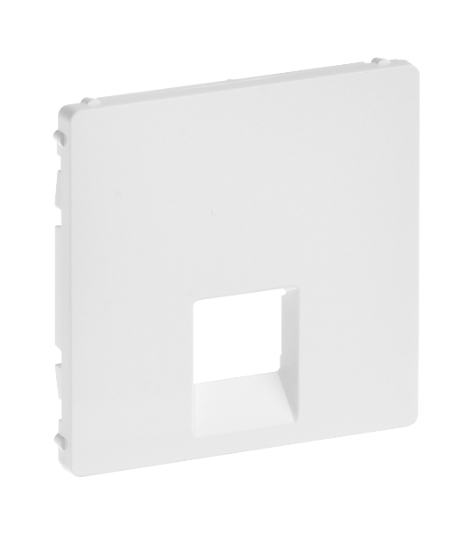 Лицевая панель для одиночных телефонных/информационных розеток. Белая Valena LIFE. 