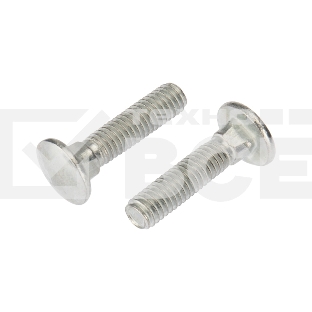 Болт мебельный KRANZ DIN 603, 6х25, короб (50 шт./уп.)