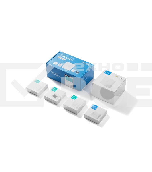 Комплект устройств Lifesmart Starter KIT на напряжение 100-240В (умная станция, датчик движения,  датчик состояния окружающей среды, пульт,  датчик открывания двери) для управления умным домом (LS082WH, LS058WH, LS062WH, LS063WH, LS069WH)