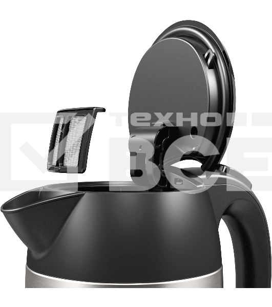 Чайник электрический Bosch TWK3P420 1.7л. 2400Вт черный (корпус: нержавеющая сталь)