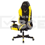 Кресло игровое Knight Neon черный/желтый соты эко.кожа с подголов. крестовина металл, фото13