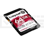 Флеш карта SDHC 64Gb Kingston SDHC, UHS-I Class U3 V90, чтение: 300Мб/с, запись: 260Мб/с SDR2/64Gb, фото 1