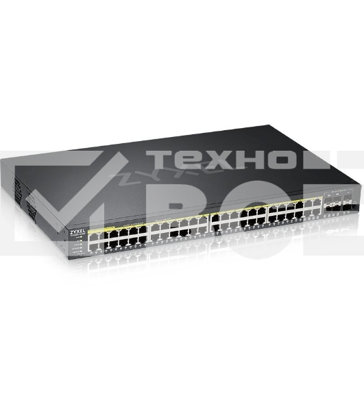 Гибридный L2 коммутатор PoE+ Zyxel NebulaFlex Pro GS2220-50HP, rack 19