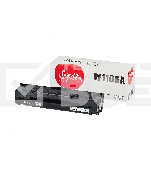 Картридж Sakura W1106A для HP, черный, 1000 к.