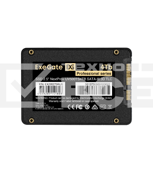 Накопитель SSD ExeGate NextPro+, 4Tb, SATA III, 2.5