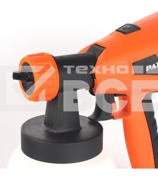 Краскопульт электрический PATRIOT SG500 HVLP 500 Вт., 100 DIN/сек, Расход 900 мл/мин., Резервуар: 1300 мл