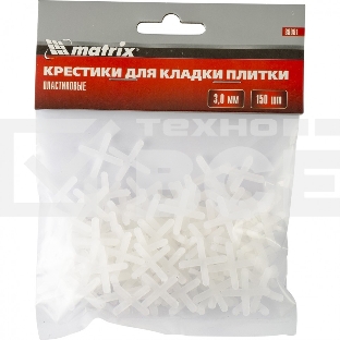 Крестики, 3,0 мм, для кладки плитки, 150 шт. Matrix