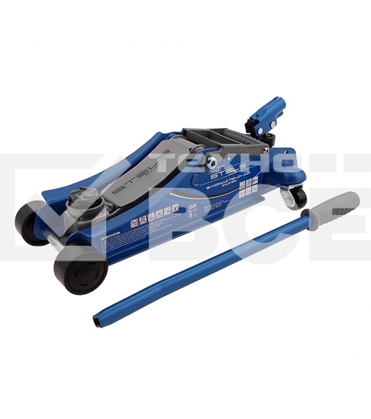 Домкрат STELS 51131гидравлический подкатной поворотная рукоятка 2т low profile 100-350мм