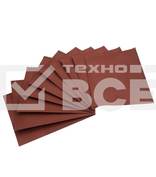 Шлифлист на бумажной основе Сибртех, P 320, 230 х 280 мм, 10 шт., влагостойкий