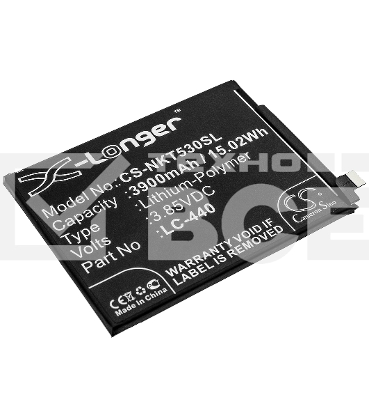 Аккумулятор CS-NKT530SL LC-440 для Nokia 5.3  3.85V / 3900mAh / 15.02Wh