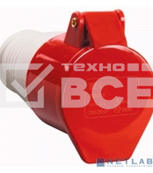 Розетка кабельная 16А 380В 3P+PE+N ССИ-215 IP44 ИЭК PSR22-016-5