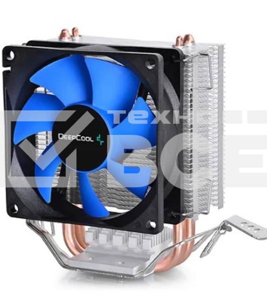 Кулер для процессора DEEPCOOL ICE EDGE MINI FS V2.0 синий, 80 мм, алюминий/медь, 2200 об/мин, 24.7 дБ, 3 pin, 100 Вт, 112 мм