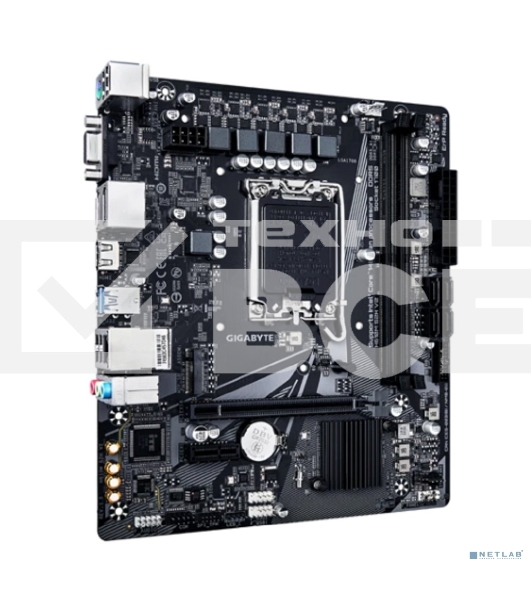 Материнская плата Gigabyte H610M S2H V2, LGA 1700, Intel H610, 2xDDR5, 4xSATA, 1xM.2, 1xPCIe 4.0 x16, 1xPCIe x1, 1xHDMI, 2xDP, 1xD-Sub, 1x 1Gb LAN, 2xUSB-A 3.2 Gen 1, 4xUSB-A 2.0, 3x 3.5 мм, 7.1, mATX
