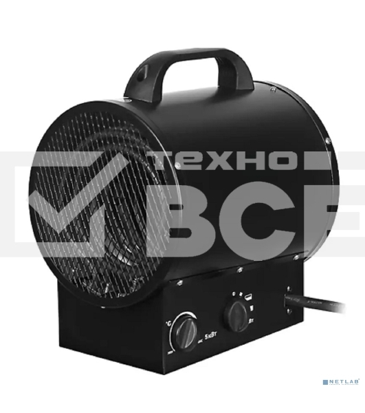 Пушка тепловая электрическая Rexant 60-0036 круглая, прямоугольная подставка, ТЭН, 2кВт