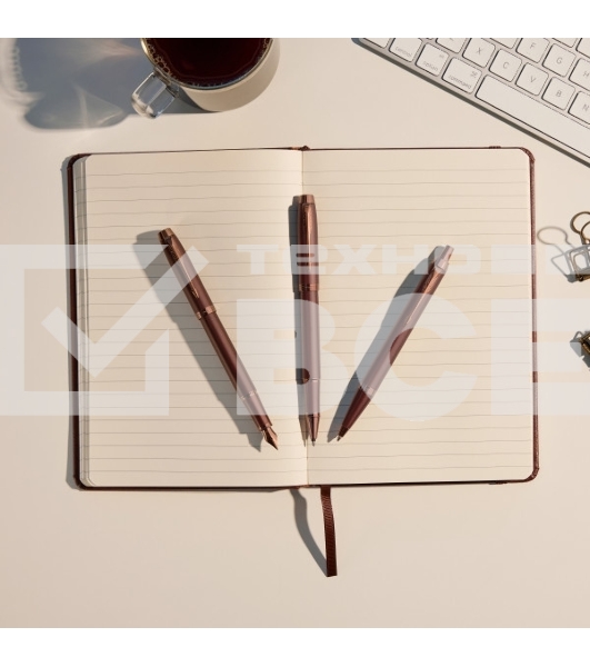 Ручка шариковая Parker IM Monochrome K328 (2190514) Burgundy PVD M син. черн. подар.кор.