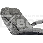 Кресло руководителя Бюрократ T-9950MSG-F Fabric серый Light-19, крестов. пластик, подст. для ног, фото8