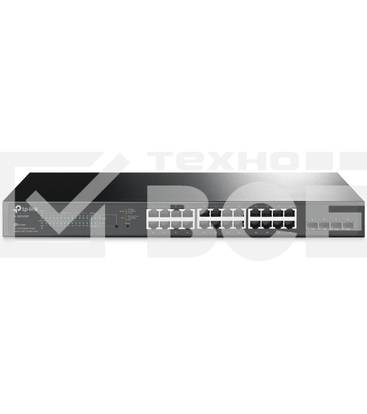 Коммутатор TP-Link TL-SG2428P JetStream гигабитный Smart коммутатор на 24 порта PoE+ и 4 SFP-слота SMB