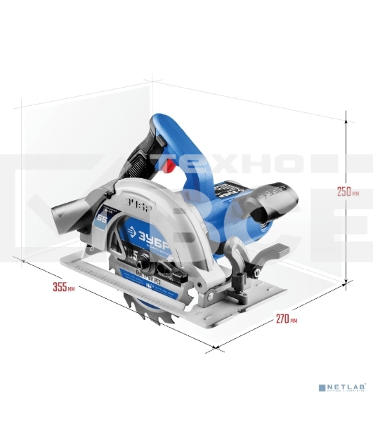 Циркулярная пила (дисковая) Зубр ПДП-55 1300Вт (ручная)