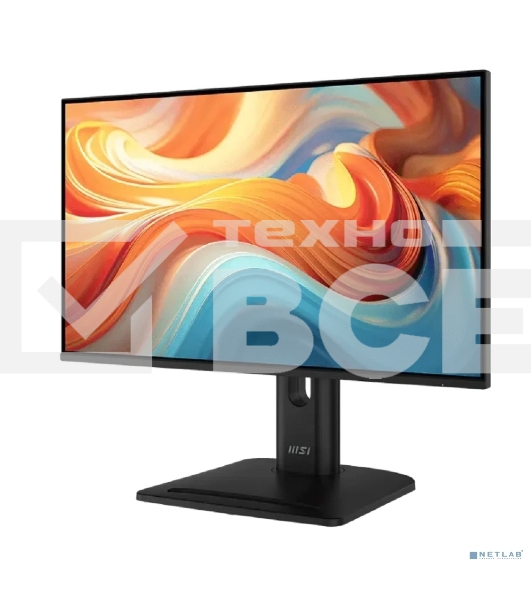 Монитор 24' MSI PRO MP245PG E14 IPS FHD, 144 Гц, 1 мс (MPRT), 16:9, 300 кд/м², HDMI 2.0, DP 1.2a, VGA, встроенные динамики (2x2 Вт), Adaptive-Sync, поворотная подставка, черный