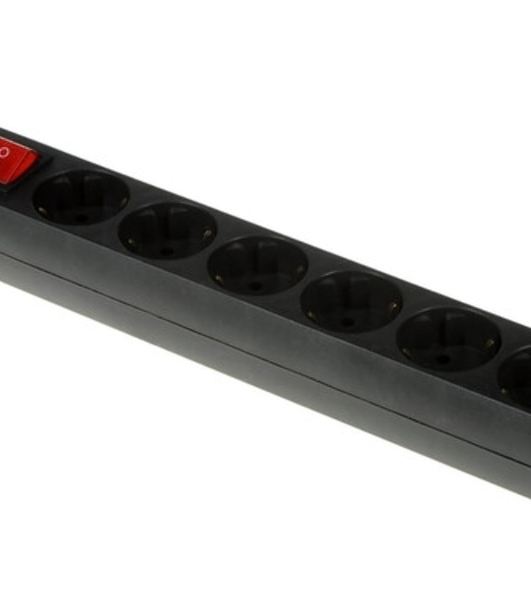 Сетевой фильтр 5bites GARDA SP6B-550 6S/3x0.75 мм2/5 м/черный