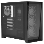 Компьютерный корпус 'Lagrange'; ATX, черный, FANS: 120мм ARGb: 3 Top + 1 Rear + HUB. Drive bay int: 3x3,5'; + 3x2,5';. 2xUSB 3.0+1xUSB-C, Audio I/O, Up to 14x120мм Fans, GPU up to 425мм, PSU max 270мм, CPU cooler up to 190мм, SPCC 1,0мм metal, 4мм TG side panel, фото13