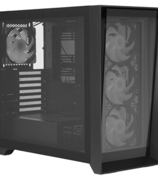 Компьютерный корпус 'Lagrange'; ATX, черный, FANS: 120мм ARGb: 3 Top + 1 Rear + HUB. Drive bay int: 3x3,5'; + 3x2,5';. 2xUSB 3.0+1xUSB-C, Audio I/O, Up to 14x120мм Fans, GPU up to 425мм, PSU max 270мм, CPU cooler up to 190мм, SPCC 1,0мм metal, 4мм TG side panel